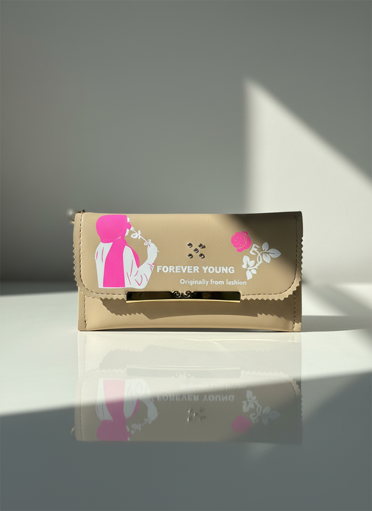 Modest Bloom Graphic Wallet