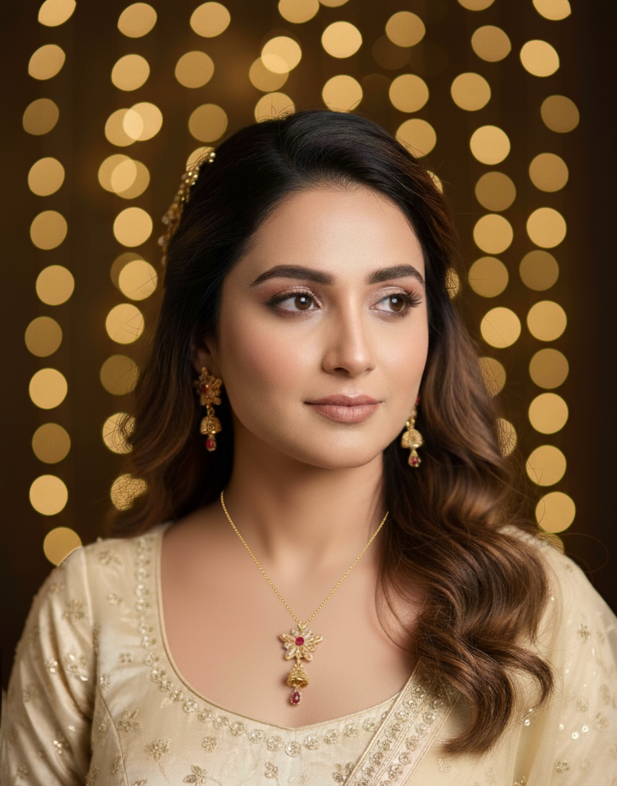 Festive Jhumka Necklace